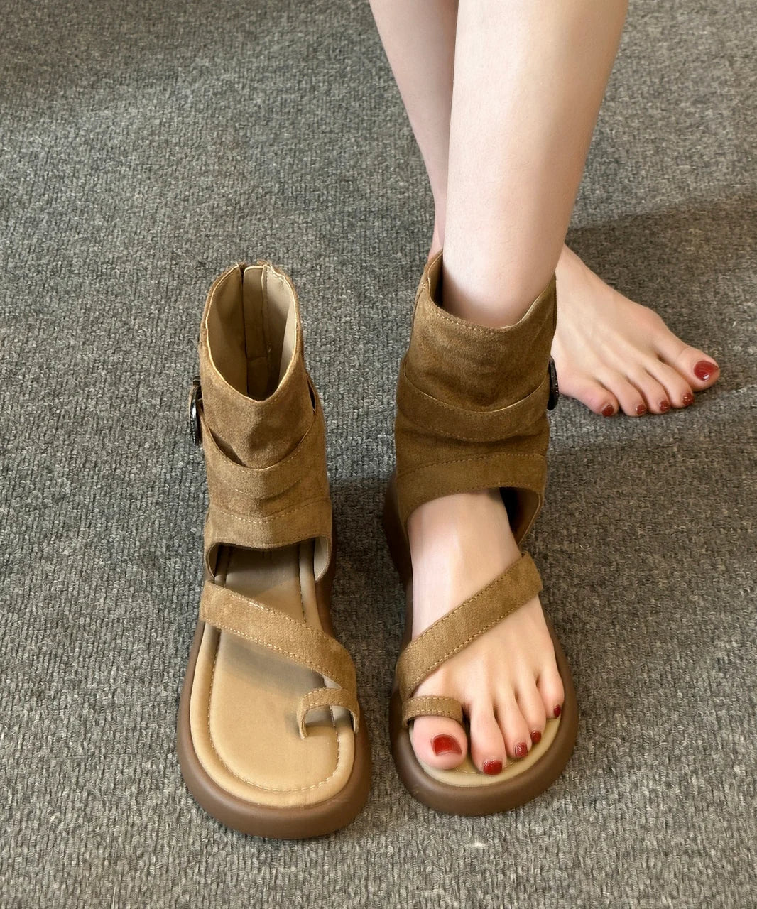 Dames Sandalen Gespleten Details Open Teen 2