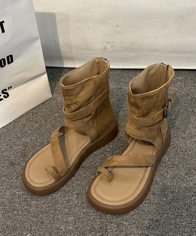 Dames Sandalen Gespleten Details Open Teen 4