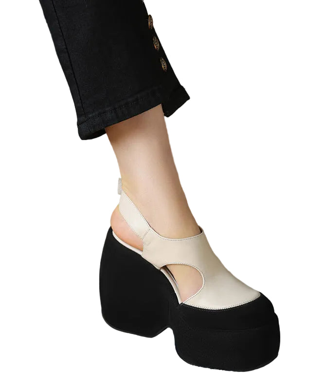 Dames Sandalen Gesplitst Met Platform Hak 0