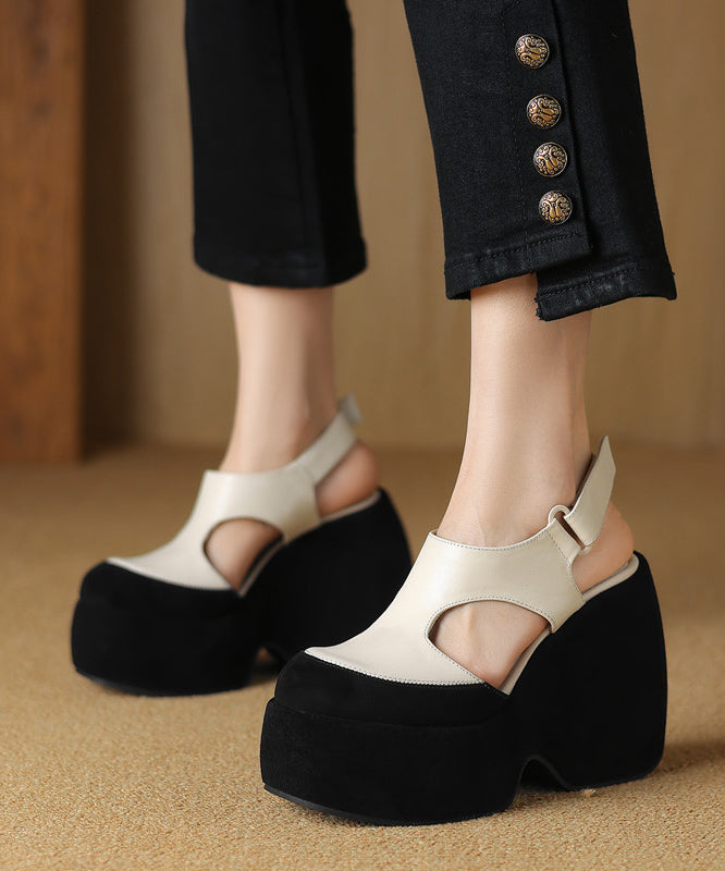 Dames Sandalen Gesplitst Met Platform Hak 3