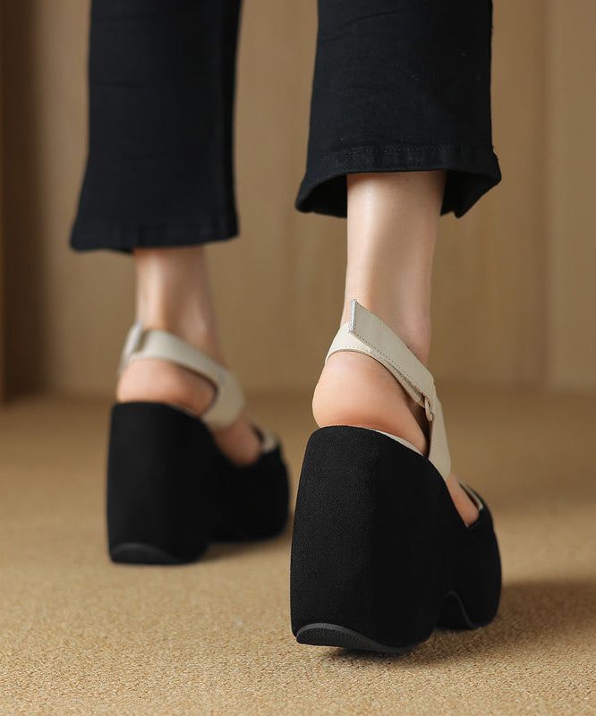 Dames Sandalen Gesplitst Met Platform Hak 4