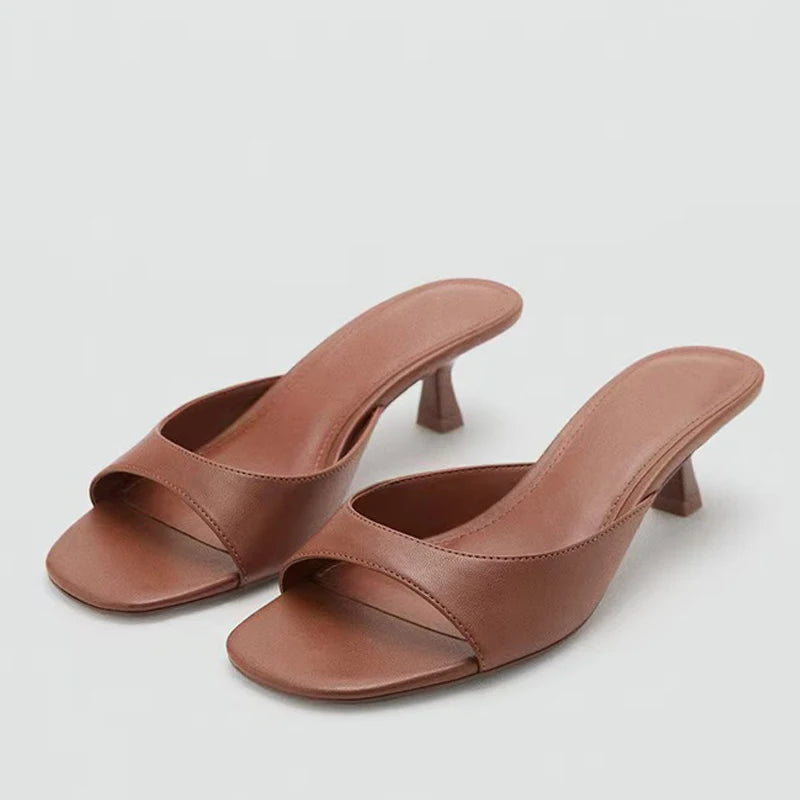 Dames Sandalen Gladiator Stijl met Lage Hakken 1