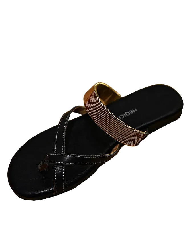 Dames Sandalen Koeienhuid Design Open Teen Modieus 0