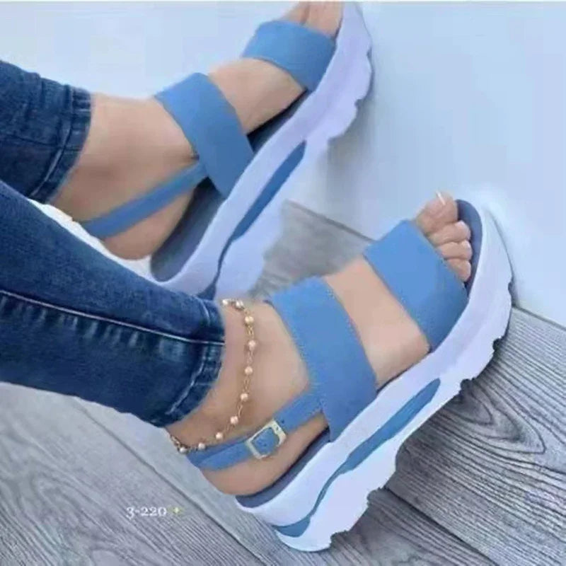 Dames Sandalen Lage Platform Casual Trendy Zomer Shoes 2