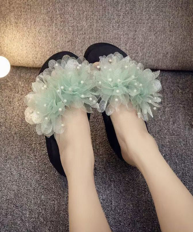 Dames Sandalen Met Bloem Motief En Platform 0