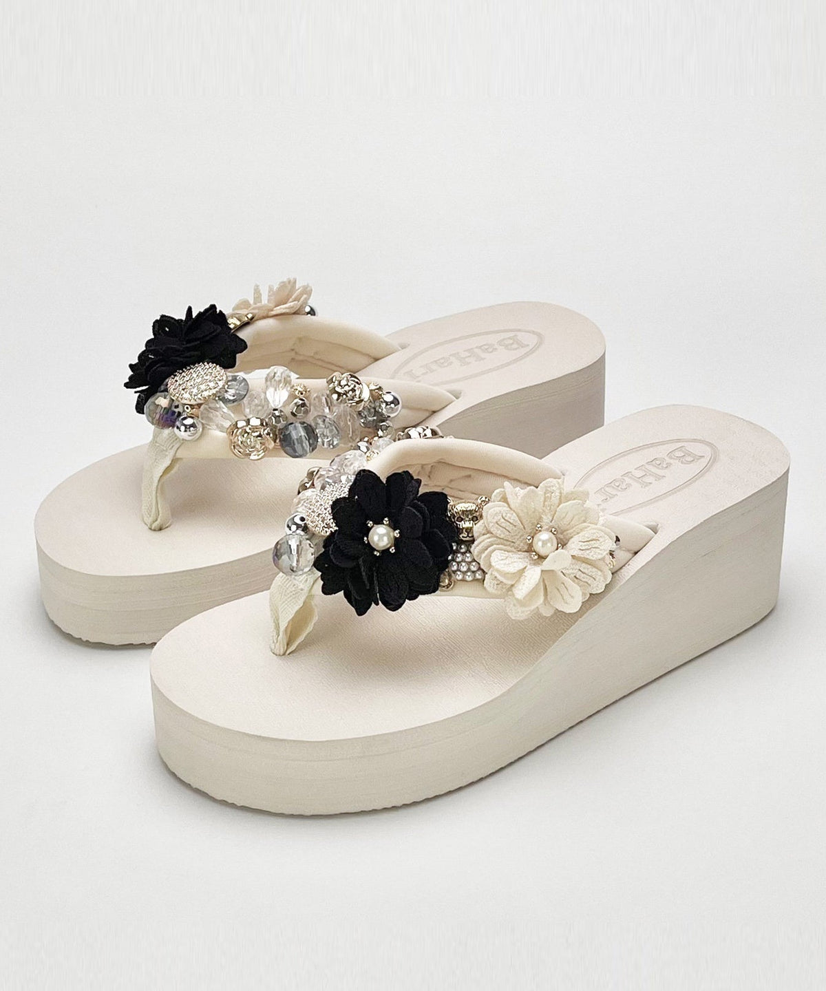Dames Sandalen Met Bloem Motief En Platformhak 4