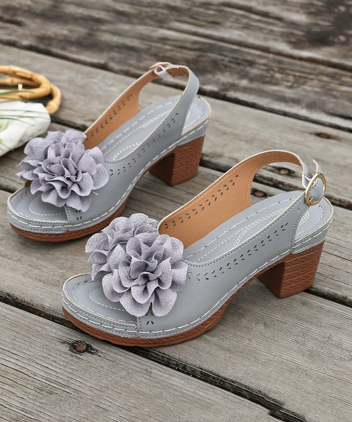Dames Sandalen Met Bloemenprint 1