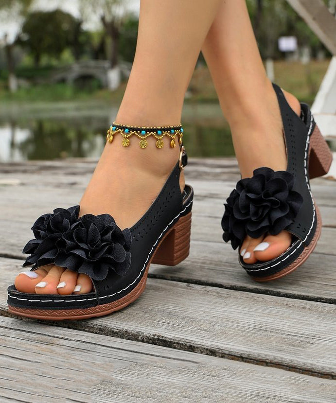 Dames Sandalen Met Bloemenprint 2