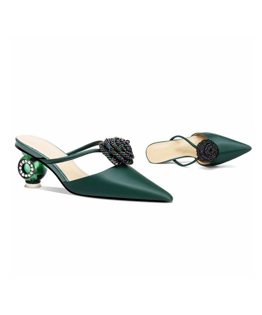 Dames Sandalen Met Bloemenzirkoon 3