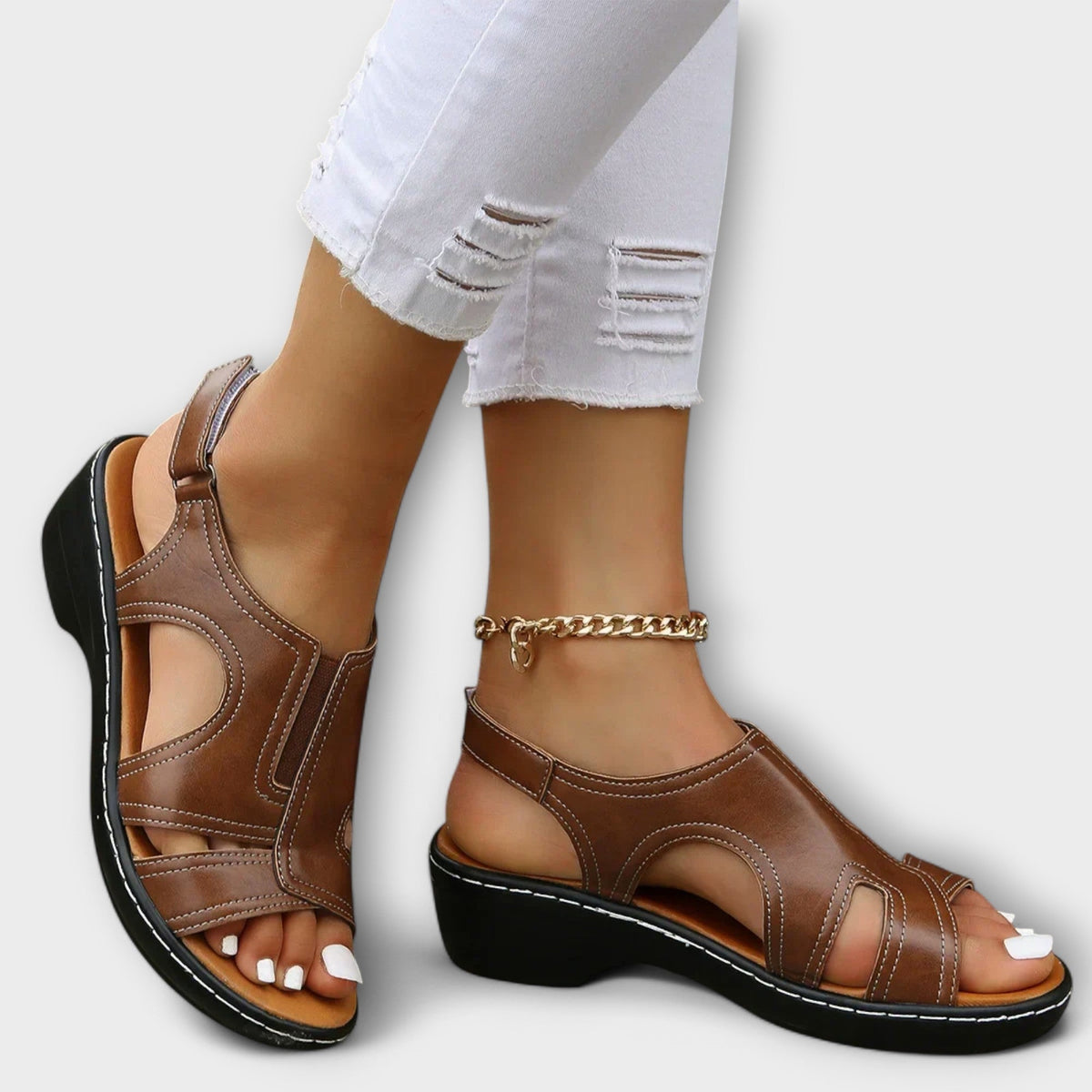 Dames Sandalen Met Comfortabele Hak 5