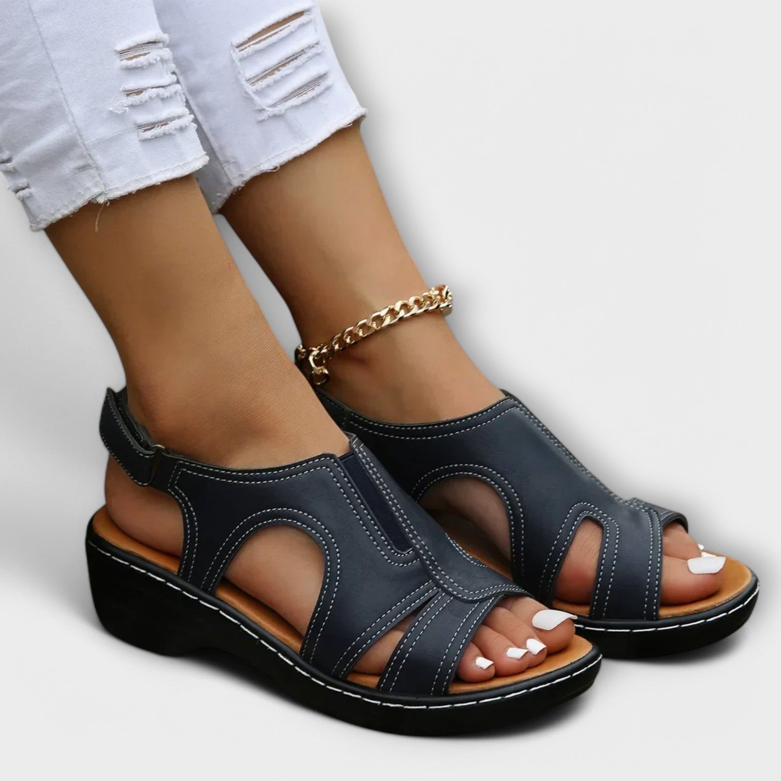 Dames Sandalen Met Comfortabele Hak 6