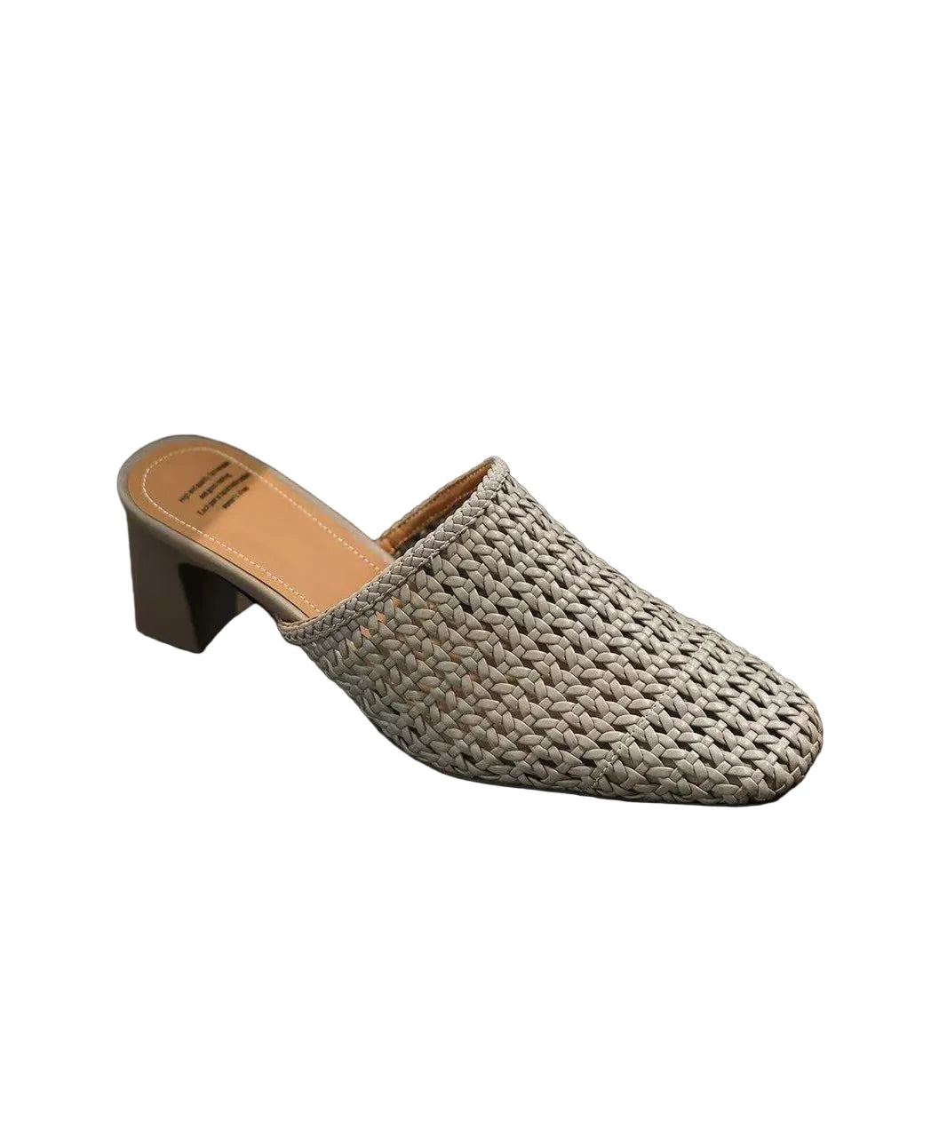 Dames Sandalen Met Dikke Hak Geweven Design 0