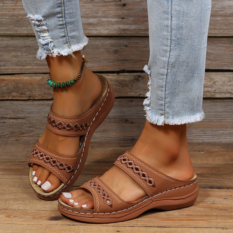 Dames Sandalen Met Gevoerde Zool 2