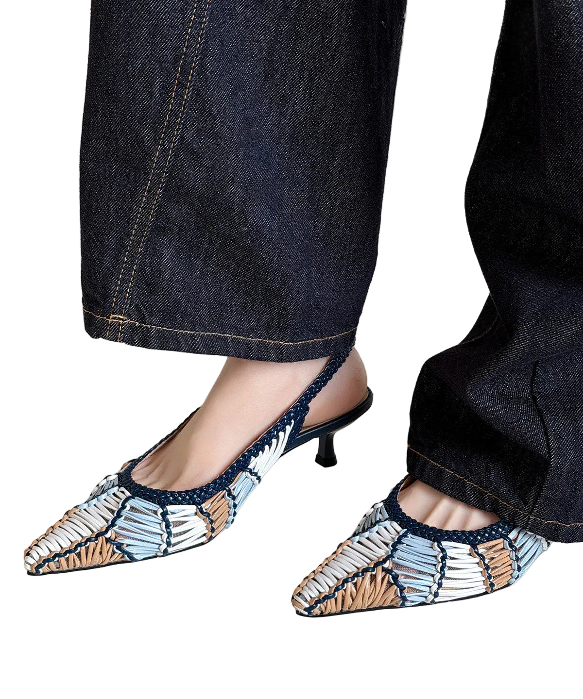 Dames Sandalen Met Hoge Hak En Puntige Neus 0