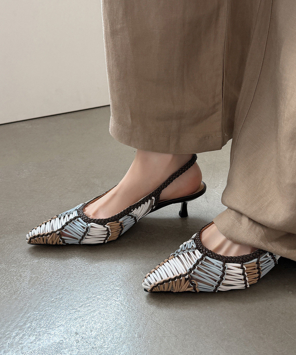 Dames Sandalen Met Hoge Hak En Puntige Neus 1