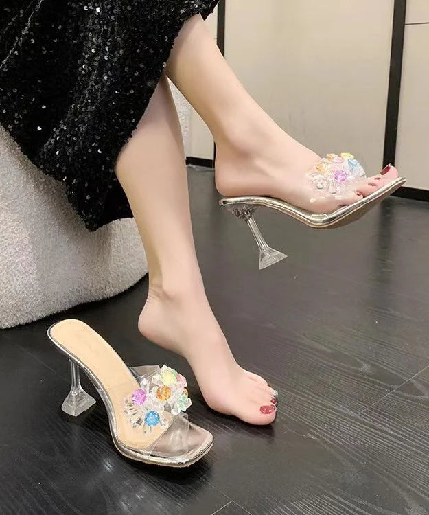 Dames Sandalen Met Hoge Hak En Zirkonia Details 4