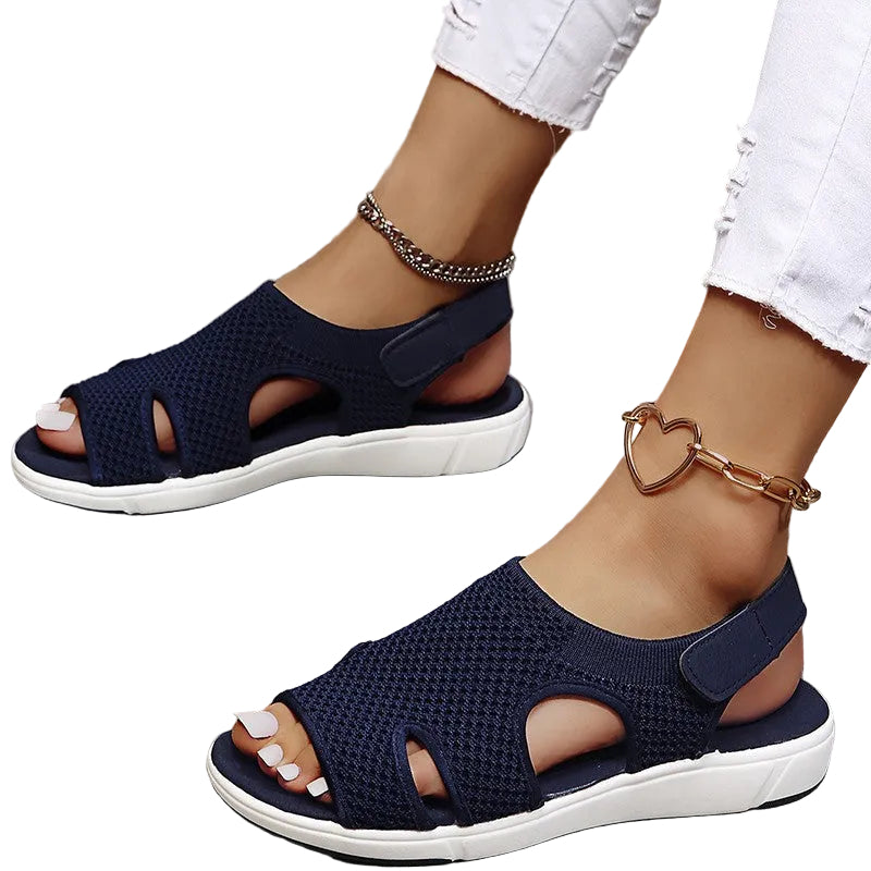 Dames Sandalen Met Klittenband Ademend Voor Zomer Casualstijl 0