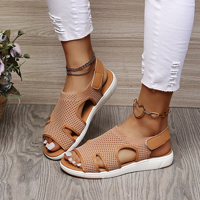 Dames Sandalen Met Klittenband Ademend Voor Zomer Casualstijl 10