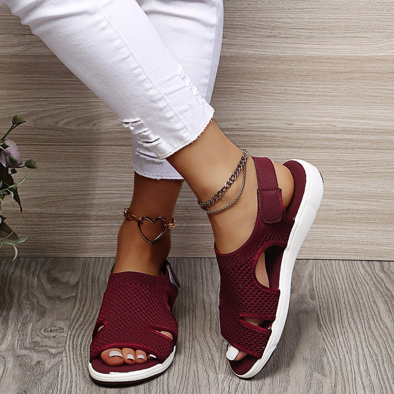 Dames Sandalen Met Klittenband Ademend Voor Zomer Casualstijl 4