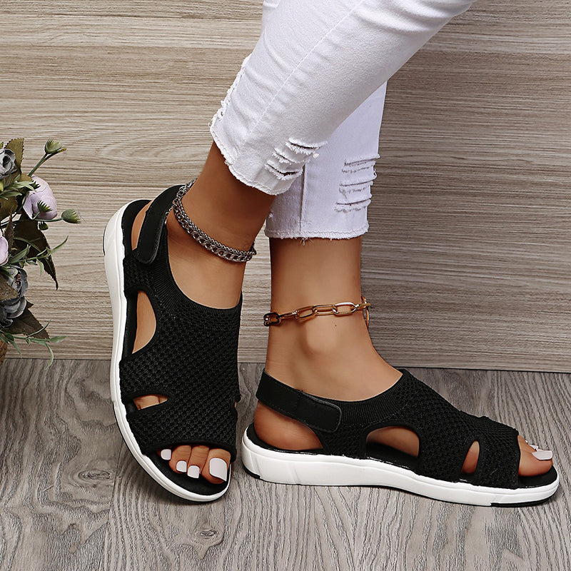 Dames Sandalen Met Klittenband Ademend Voor Zomer Casualstijl 5