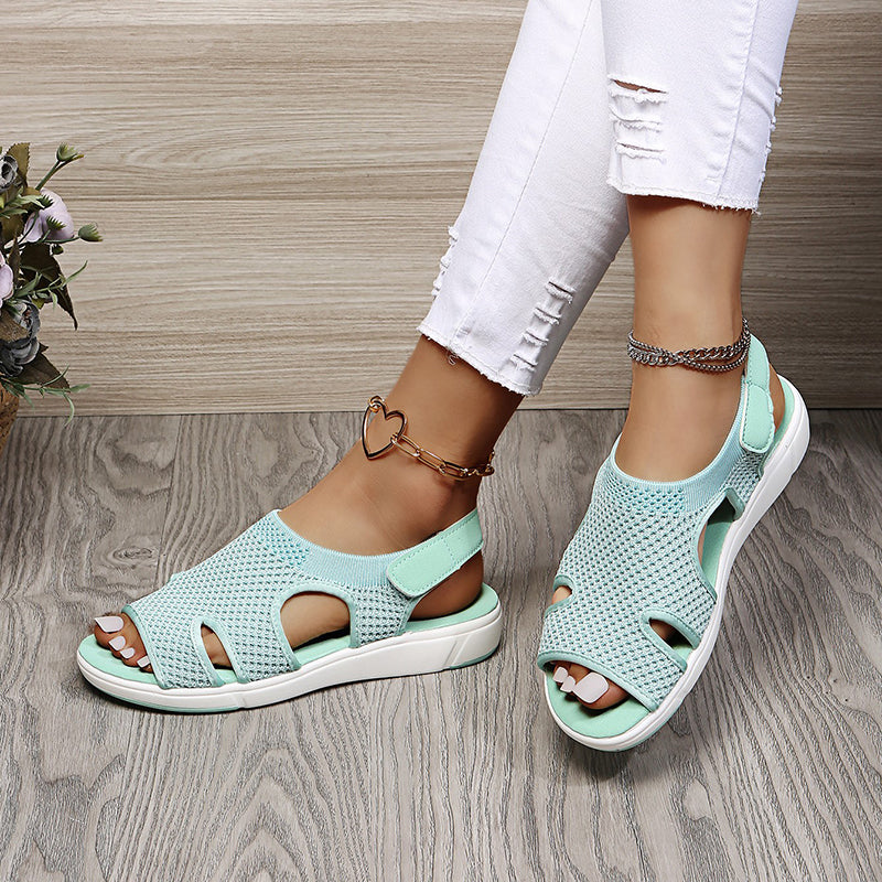 Dames Sandalen Met Klittenband Ademend Voor Zomer Casualstijl 9