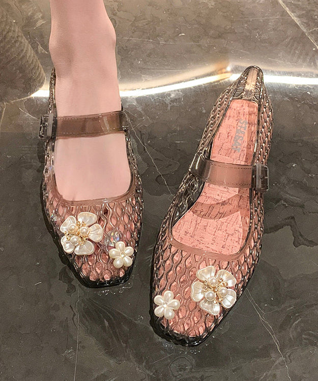 Dames Sandalen Met Splitten Versierd 2