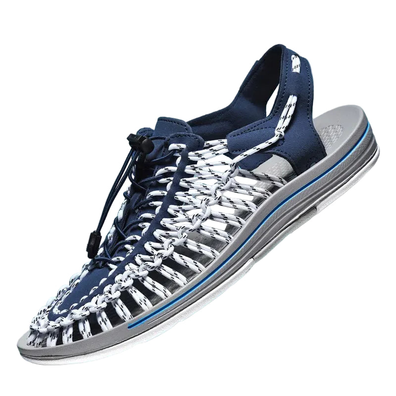 Dames Sandalen Platte Tropisch Stijl met Geweven Patroon 5