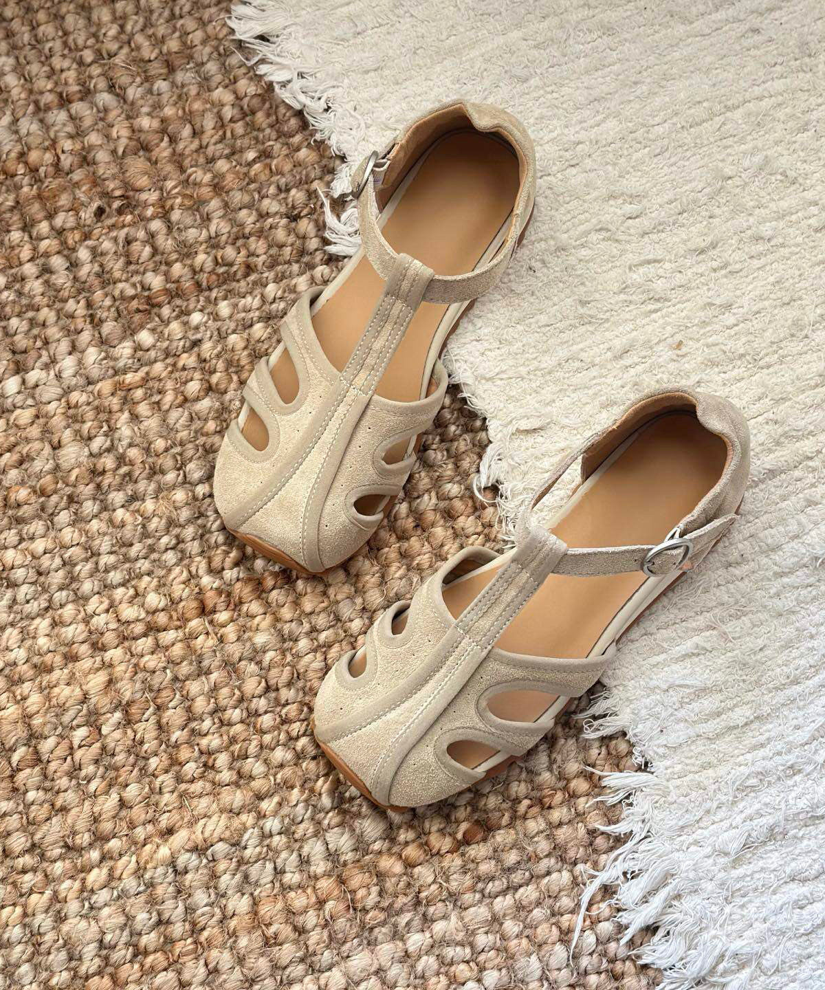 Dames Sandalen Retro Stijl met Split 1
