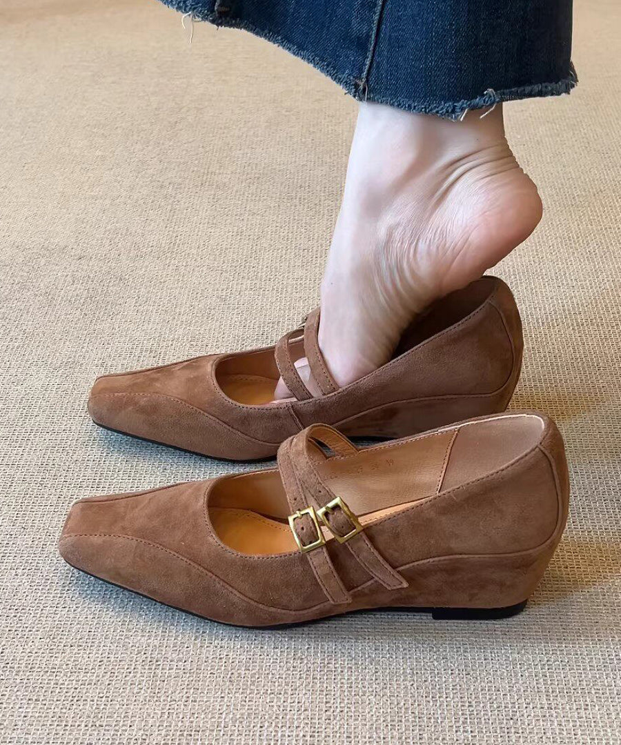 Dames Sandalen Sleehak Met Gespbandjes 1