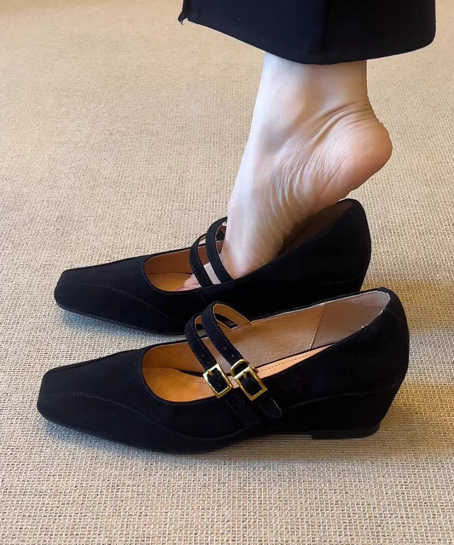 Dames Sandalen Sleehak Met Gespbandjes 2