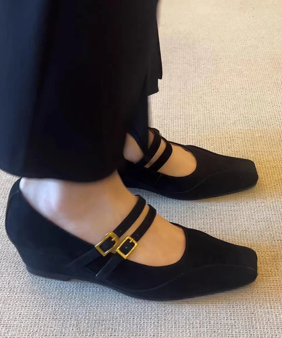 Dames Sandalen Sleehak Met Gespbandjes 4