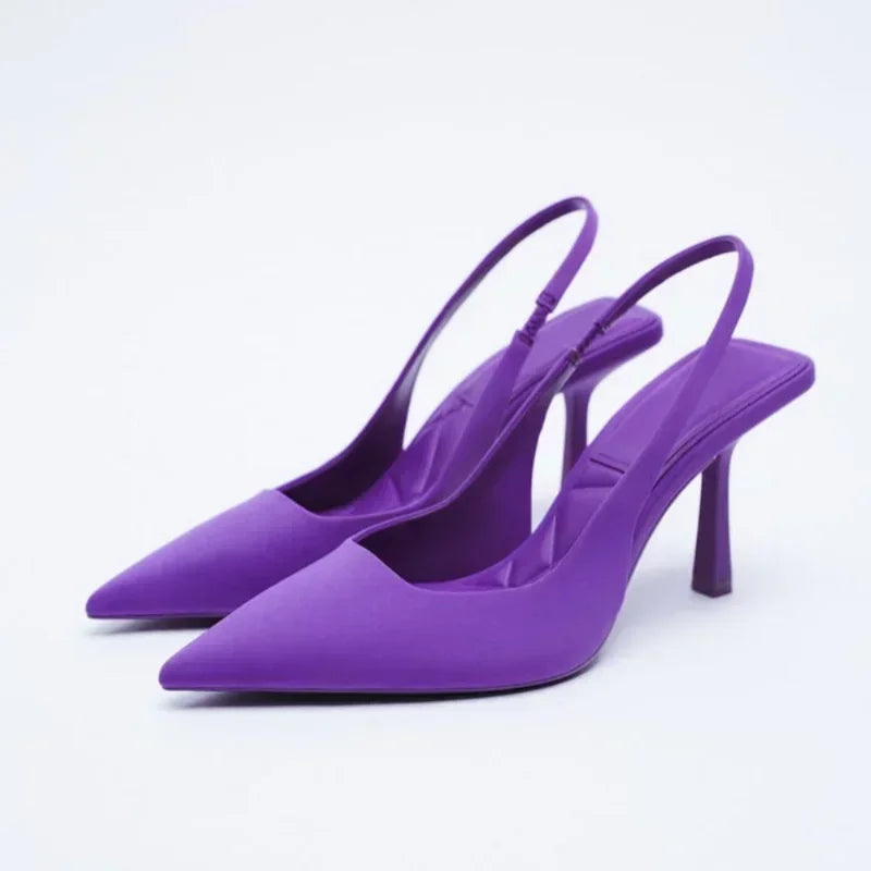 Dames Sandalen Slingback Puntige Neus Elegant 8