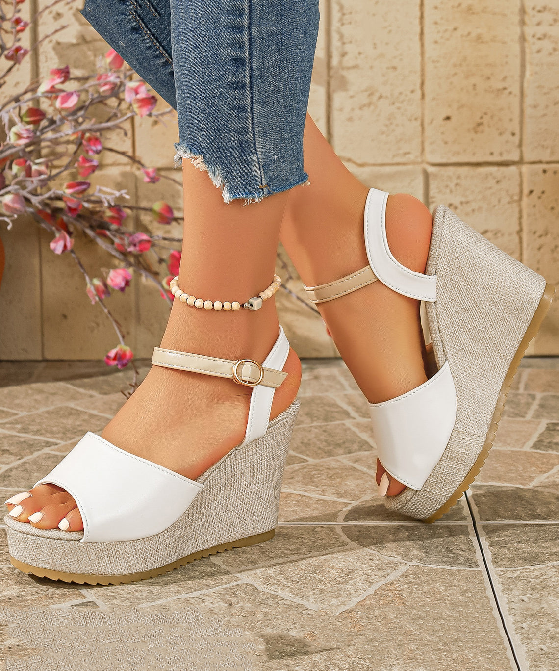 Dames Sandalen Wedge Met Gesp 2