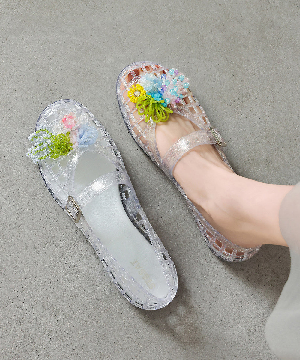 Dames Sandalen met Bloemen en Kwastjes 1