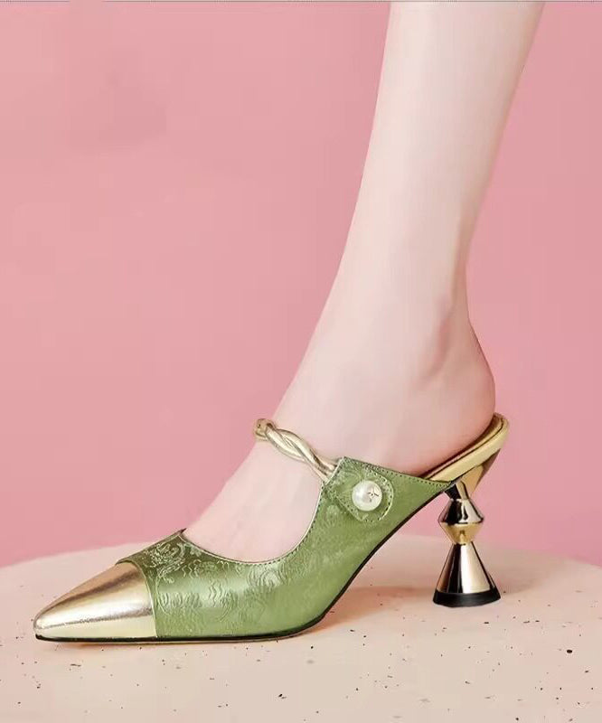 Dames Sandalen met Hoge Hak en Gesplitst Design 0