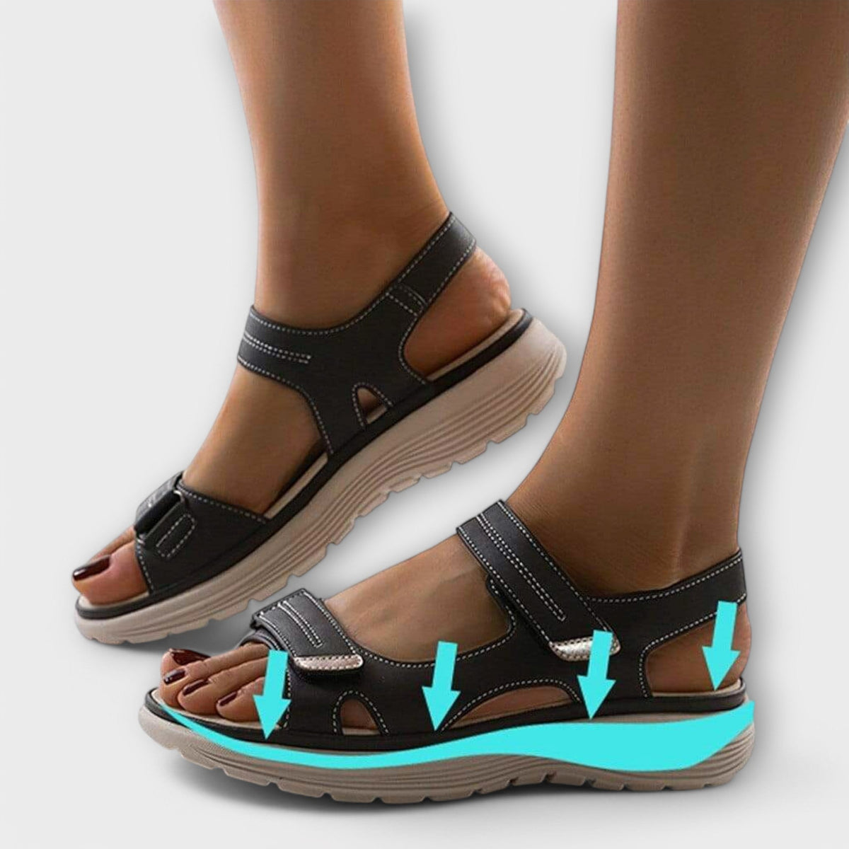 Dames Sandalen met Verstelbare Voetboogondersteuning voor Comfortabel Lopen 1
