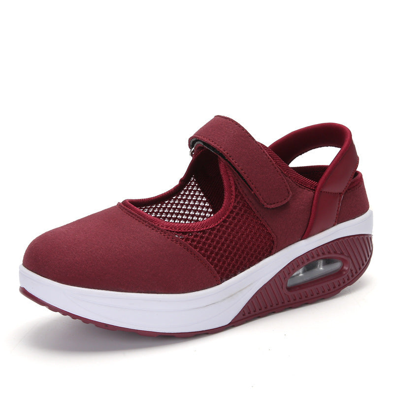 Dames Schoenen Mary Janes Ademend en Comfortabel met Klittenbandsluiting 1