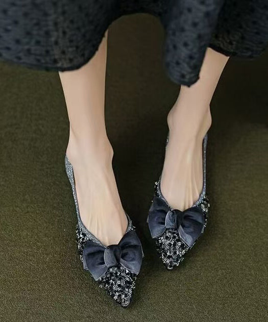 Dames Schoenen met Strik en Puntige Neus 1
