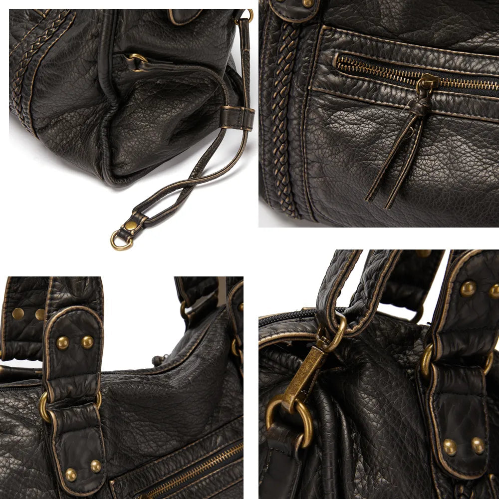 Dames Schoolhandtas Retro Stijl 2