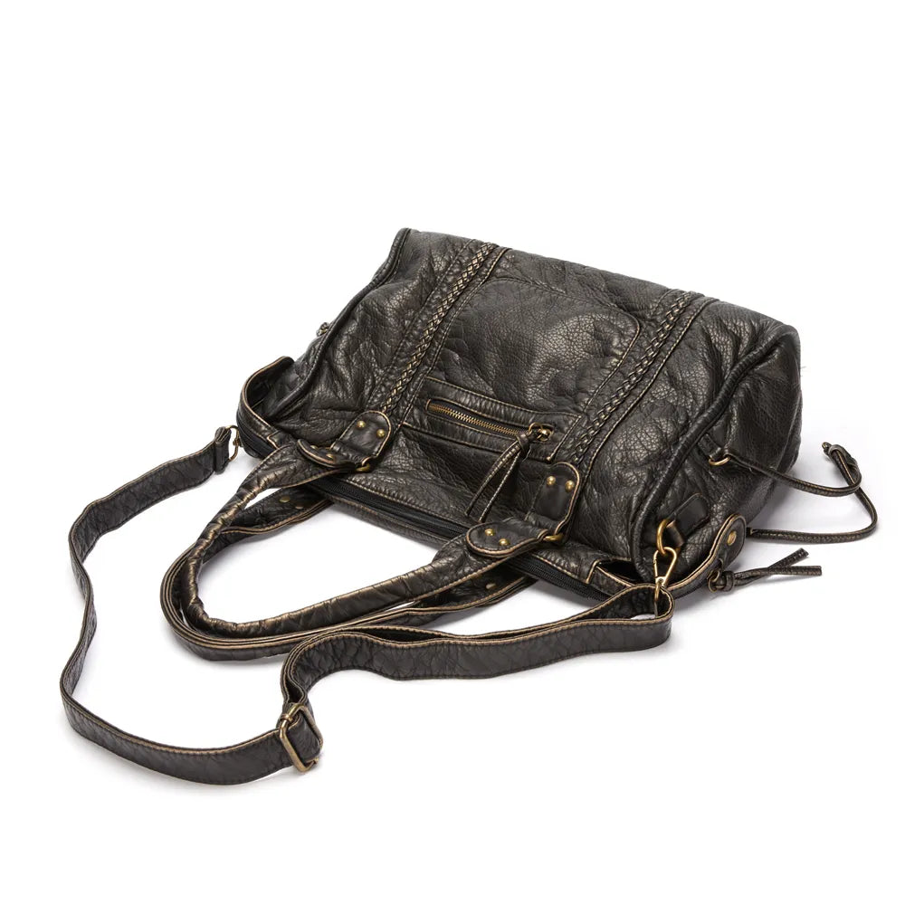 Dames Schoolhandtas Retro Stijl 7