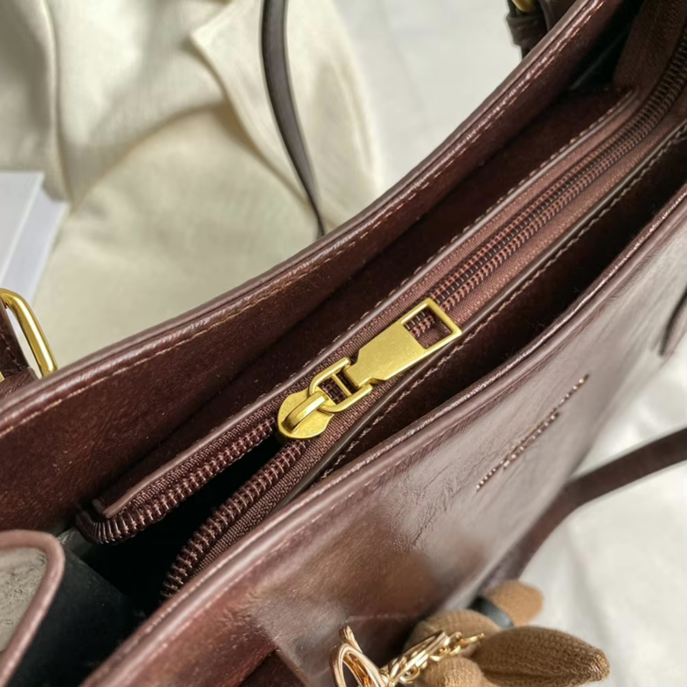 Dames Schoudertas Charm Tote Luxe PU Leer Met Afneembaar Konijnencharme 7