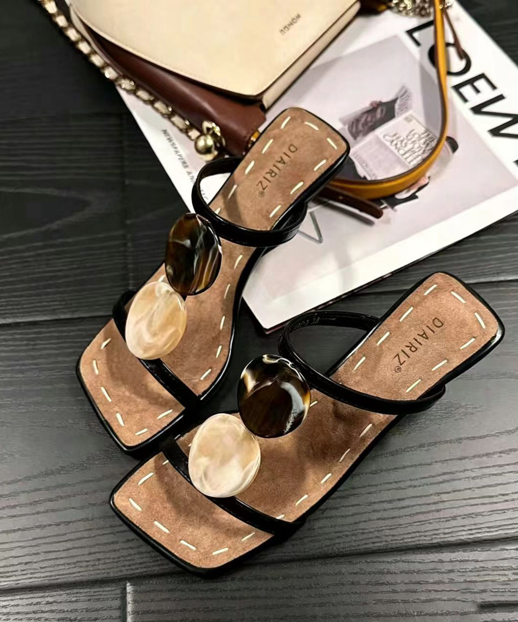 Dames Schuifsandalen met Hoge Hak 1