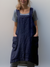 Dames Schürzenkleid Casual met Praktische Zak en Overgekruiste Rug 5