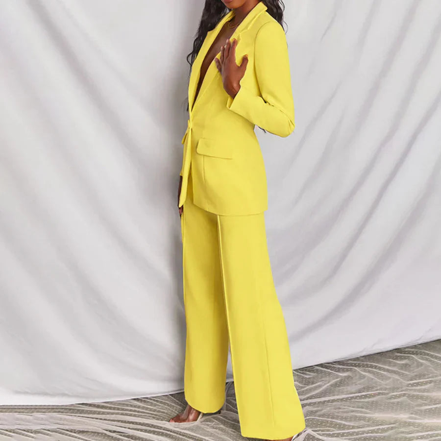 Dames Set Blazer en Broek Professioneel Chic 8