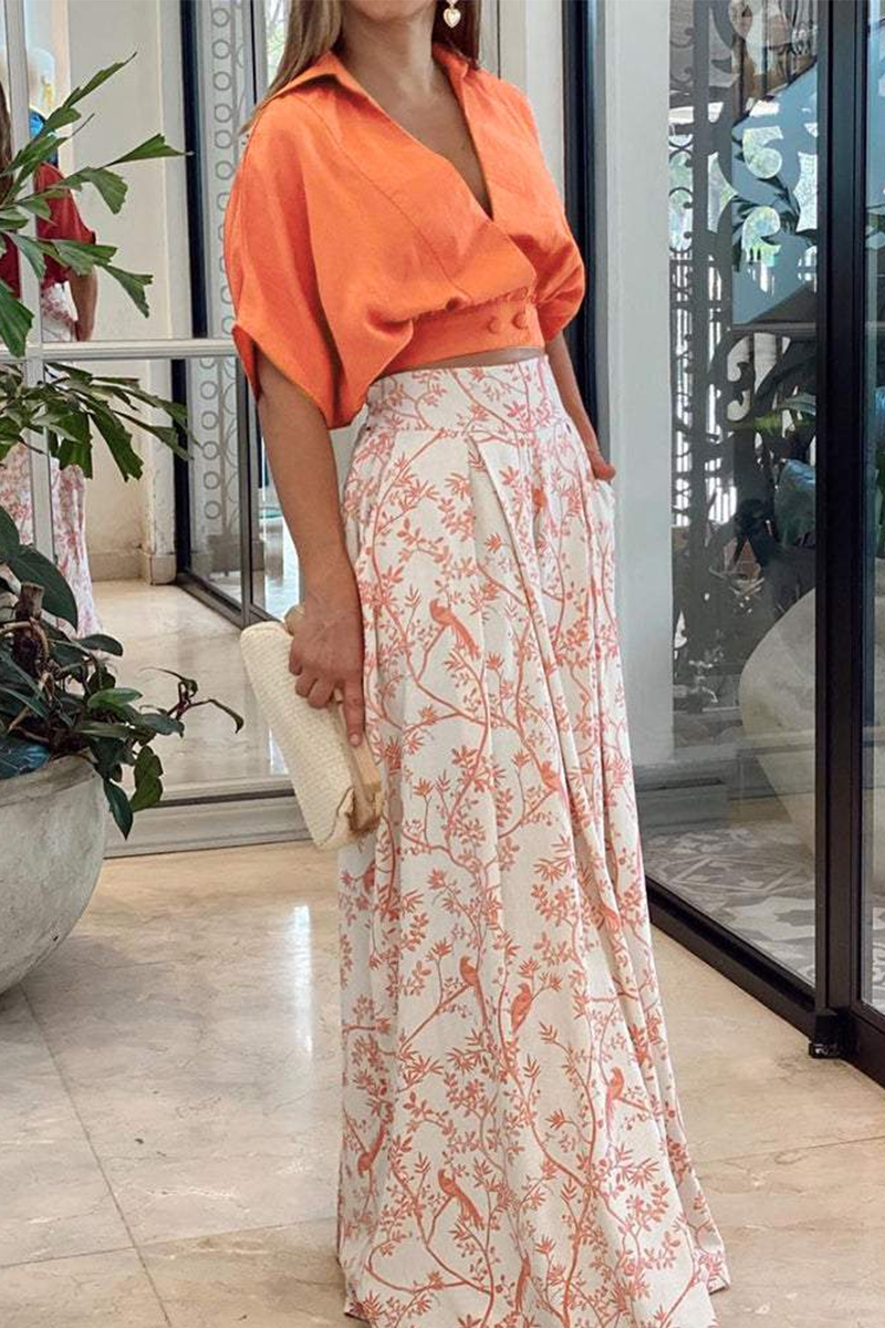Dames Set Crop Top en Palazzobroek Modieus 2