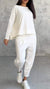Dames Set Lange Mouwen en Broek Zachte Ademend Stof 2