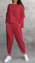 Dames Set Lange Mouwen en Broek Zachte Ademend Stof 6