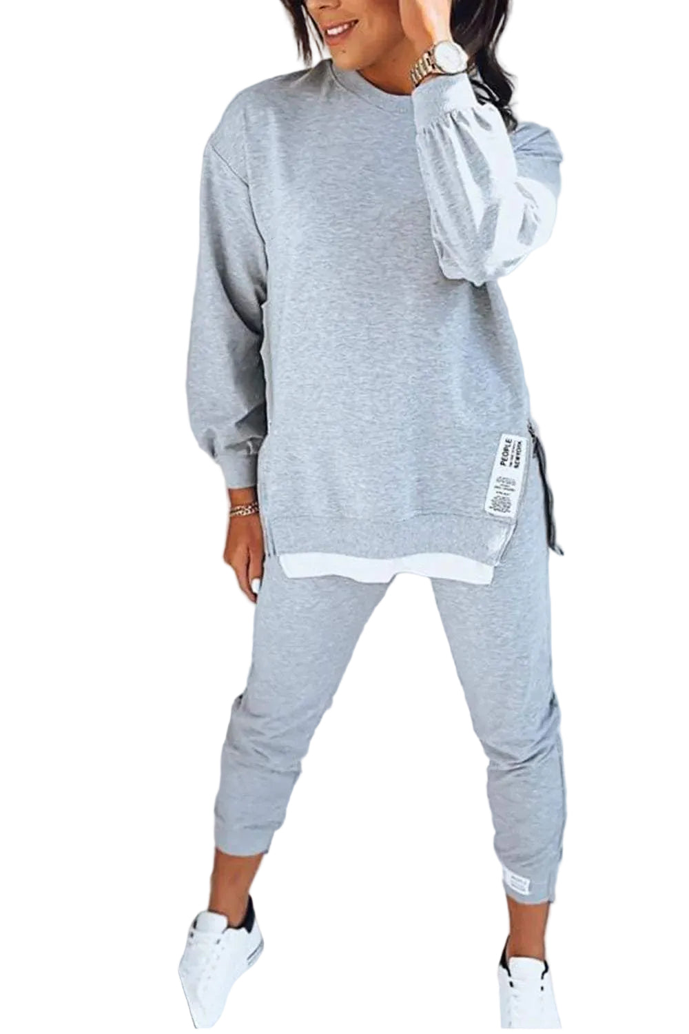 Dames Set met Sweatshirt en Broek Comfortabel 0