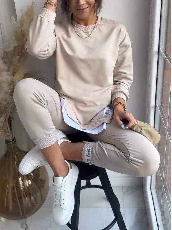 Dames Set met Sweatshirt en Broek Comfortabel 4