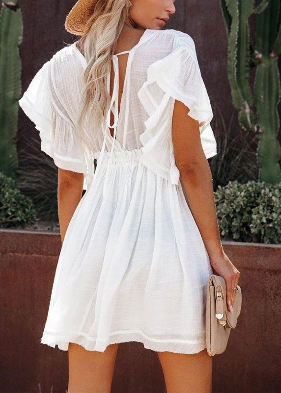 Dames Shiftjurk Boho Stijl Met Ruches 1
